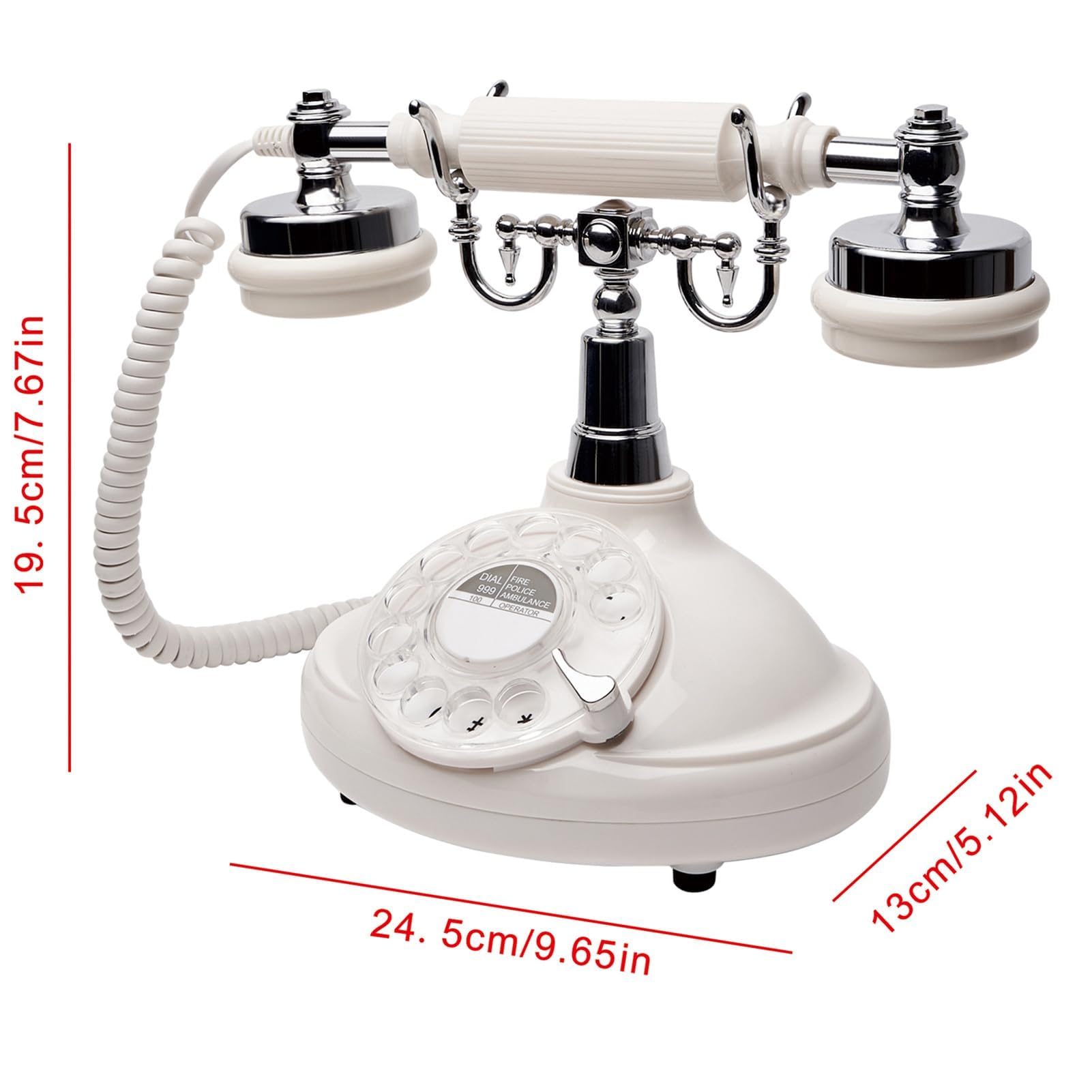 Libro Degli Ospiti Audio Telefono Per Matrimoni, Registrazione In Stile Retrò Classico Messaggi Audio Personalizzati Libro Degli Ospiti Per Feste Compleanni Noleggi Confessioni Occasioni Spec(Color:B)