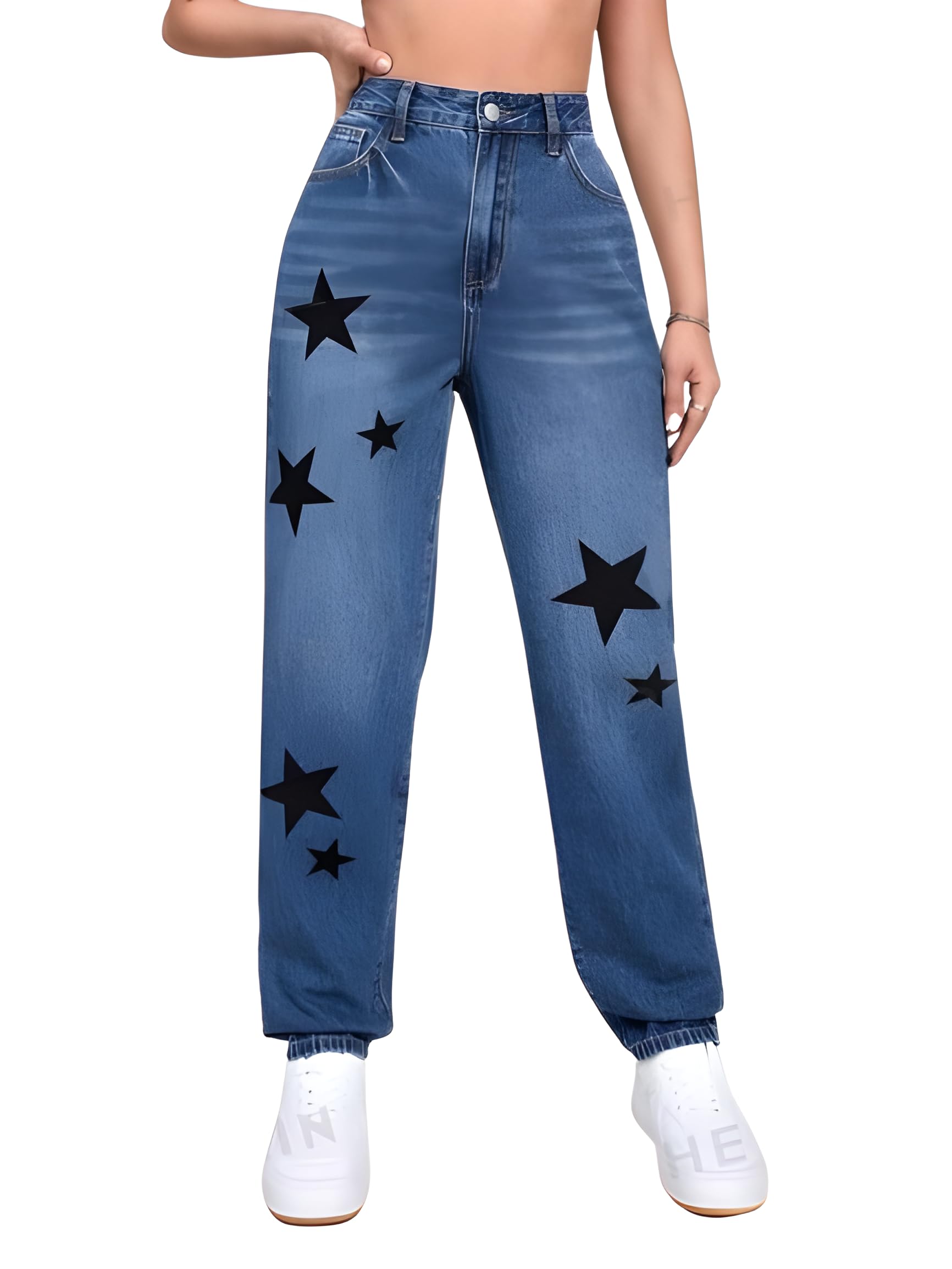 Broyz Women Jeans - High Waist Jeans - Jeans for Women- Printed Jeans