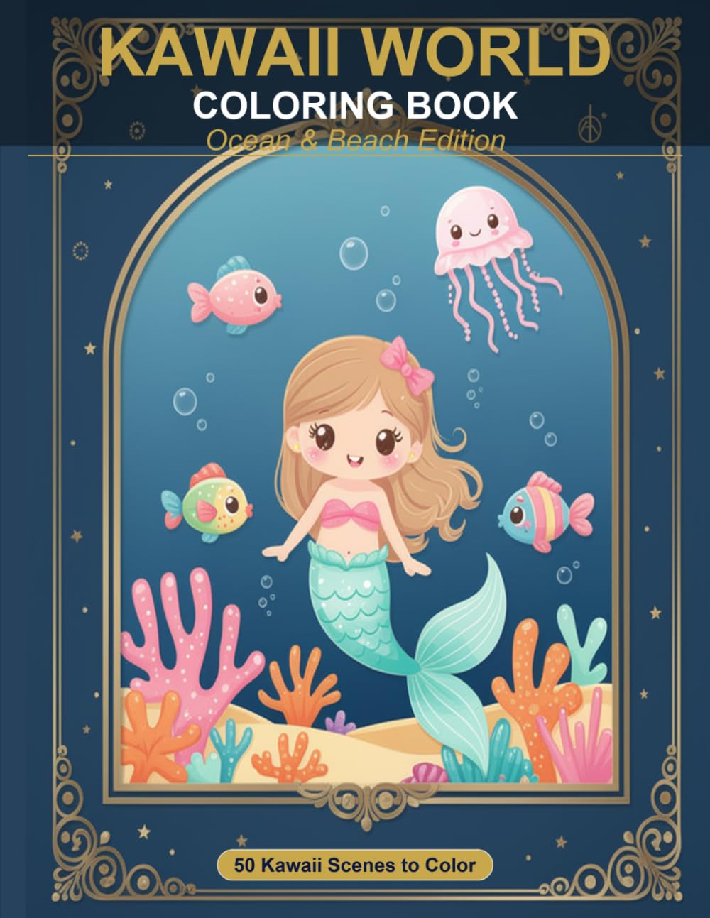 Kawaii World Coloring Book: Ocean & Beach Edition