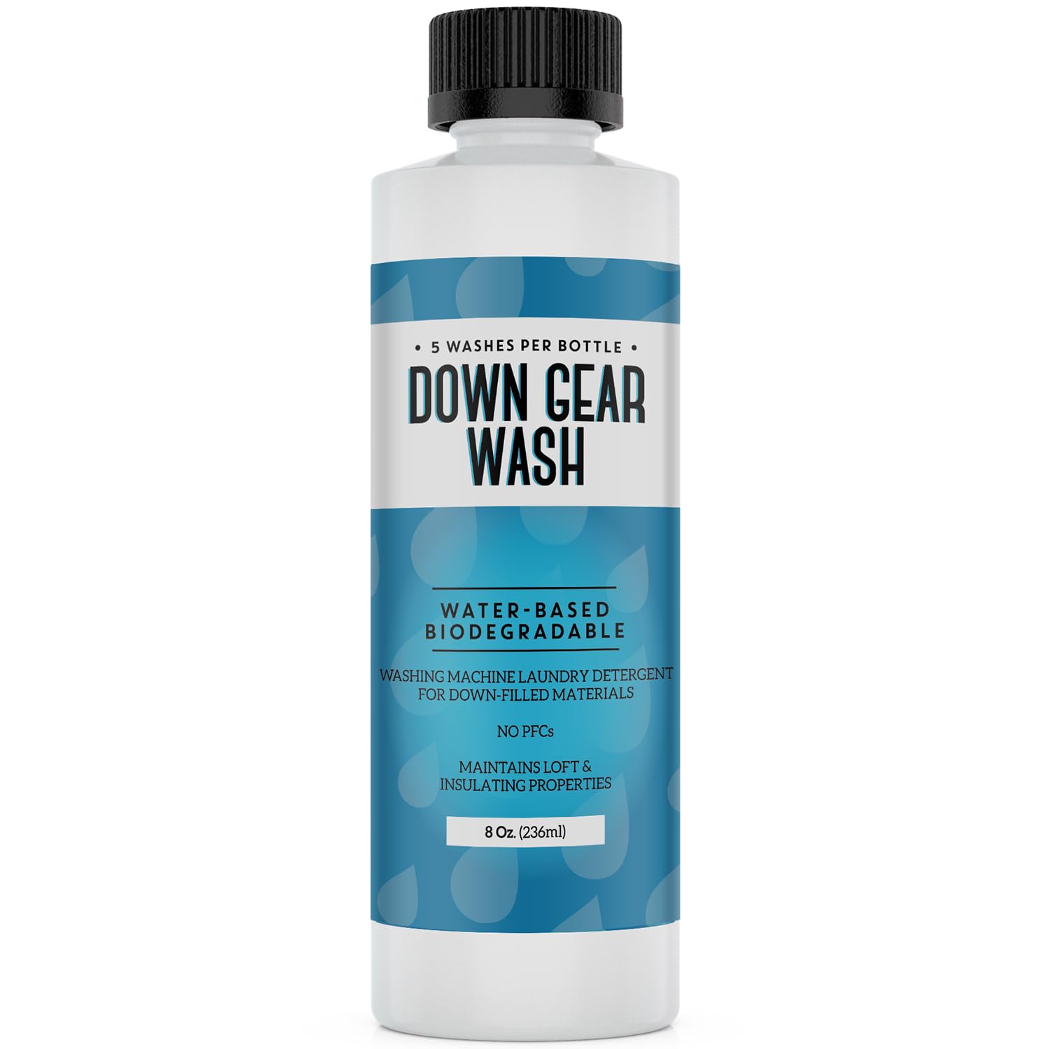Concentrated Down Wash Detergent - Loft & Warmth Renewal, Laundry Soap for Down Jackets - Machine Wash Safe & Sleeping Bag Detergent - 8 Fl Oz