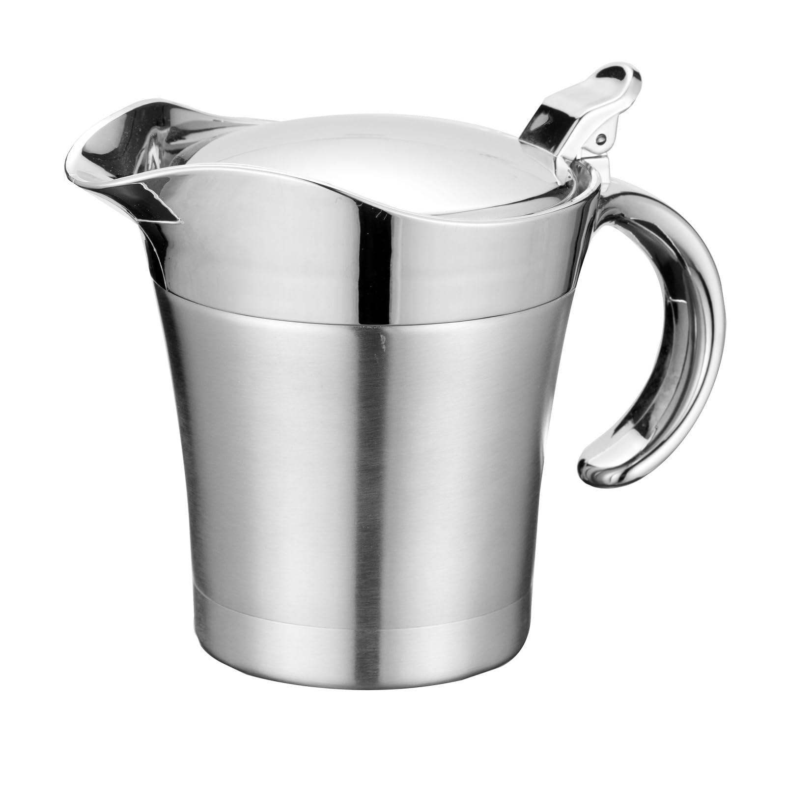 Tsophreniq Insulated Gravy and Sauces Serving Pots Stainless Steel Sauce Pots Double Insulation Gravy Serving for Dining Thermal