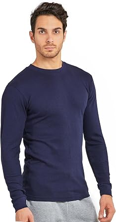 Mens Classic Fit Heavy Weight Waffle Thermal Shirt