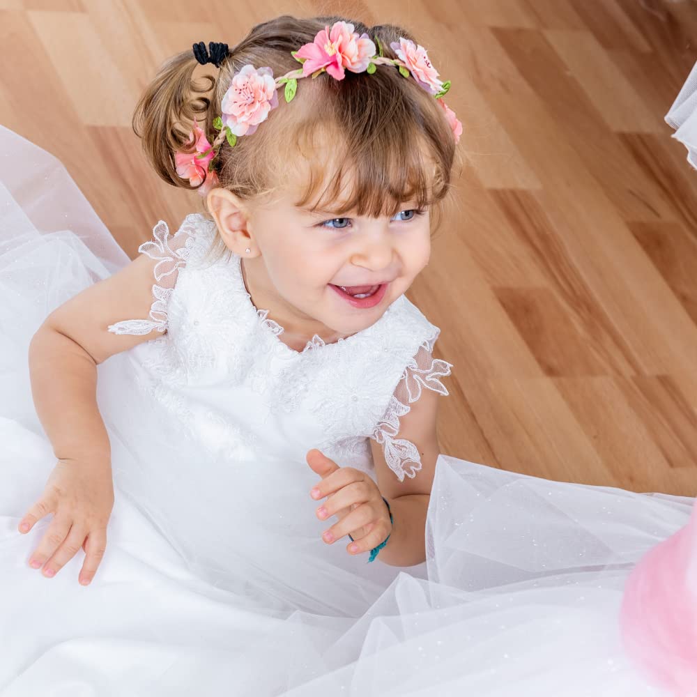 Coroncine Fiori Per Addio Nubilato - 20 Pezzi Con Fascia Sposa E Tiara (Colorate) - Foto 10