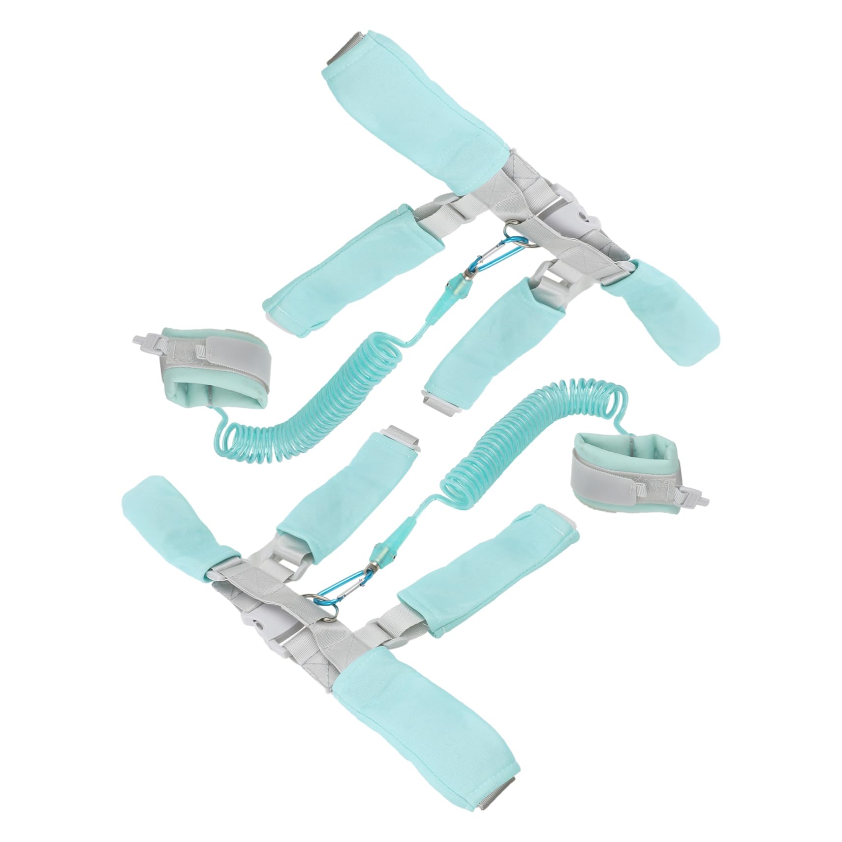 HEMOTON Dual-use Boys and Girls Safety Harness Wrist Band 2m Anti Lost Leash Reflective Straps Traction Rope for Children