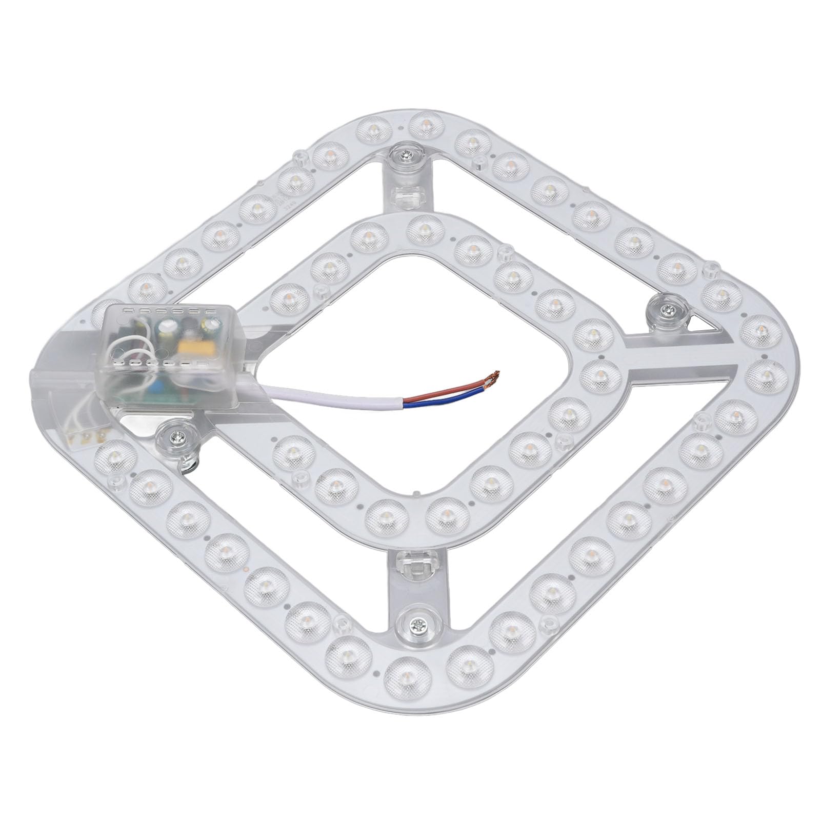 Kit de Luz LED de Repuesto para Ventilador de Techo 24W 2100 Lúmenes con 3 Colores Regulables Módulo Redondo Alta Eficiencia Energética Luz de Techo Empotrada
