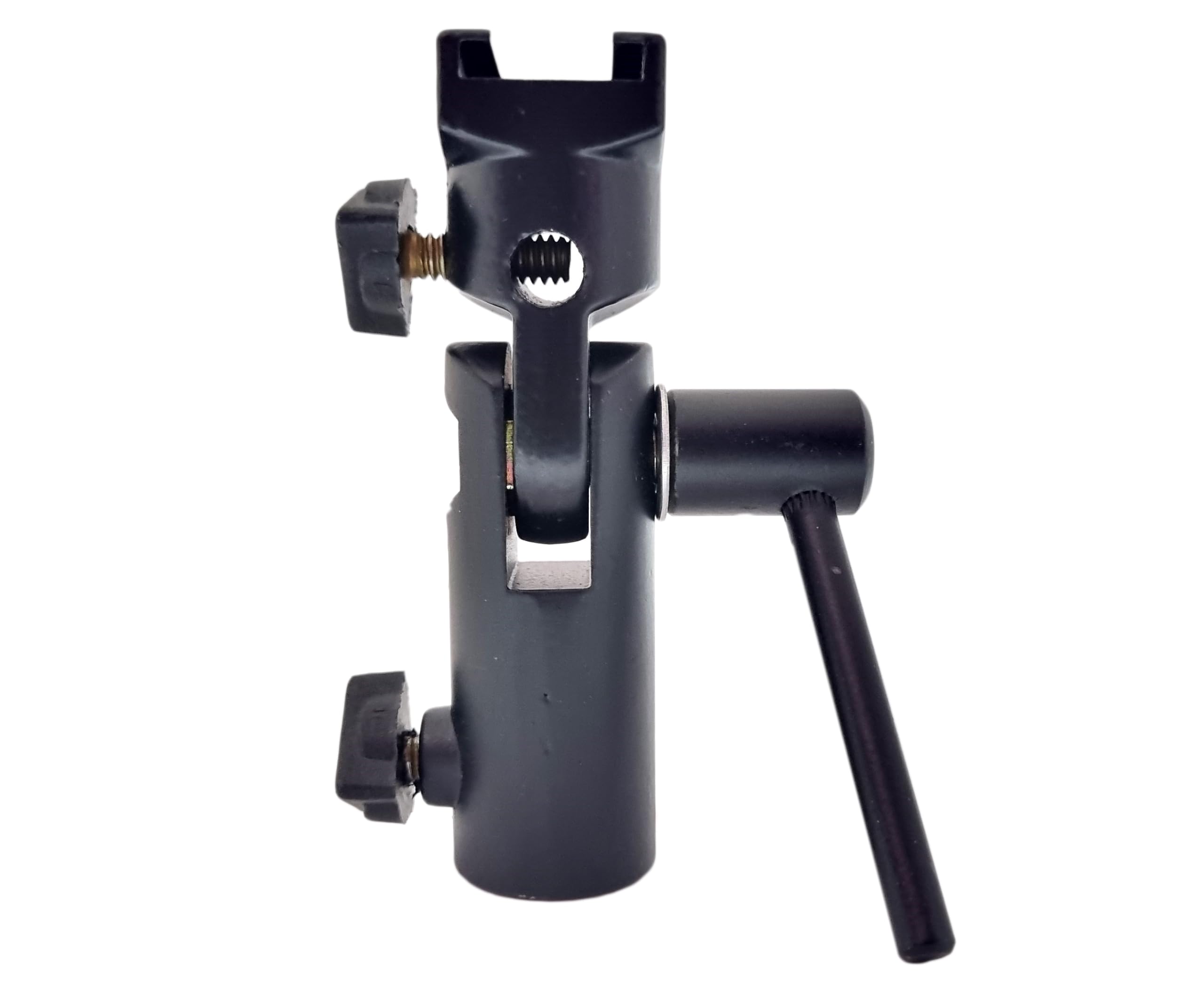 FND Heavy-Duty Round Metal U Clamp with Shoe Mount and Umbrella Holder Slot | Flash Holder | for Speedlite, LED Video Light | Photography & Videography-picture-11