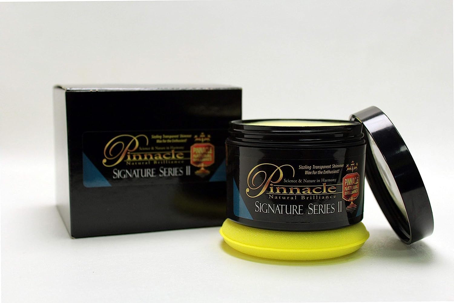 Pinnacle Signature Series II Carnauba Paste Wax | Real Carnauba Wax Automotive Polish | Scratch-Free Application Pad Included | Long-Lasting Shine & Protection | PIN-310 | 8oz