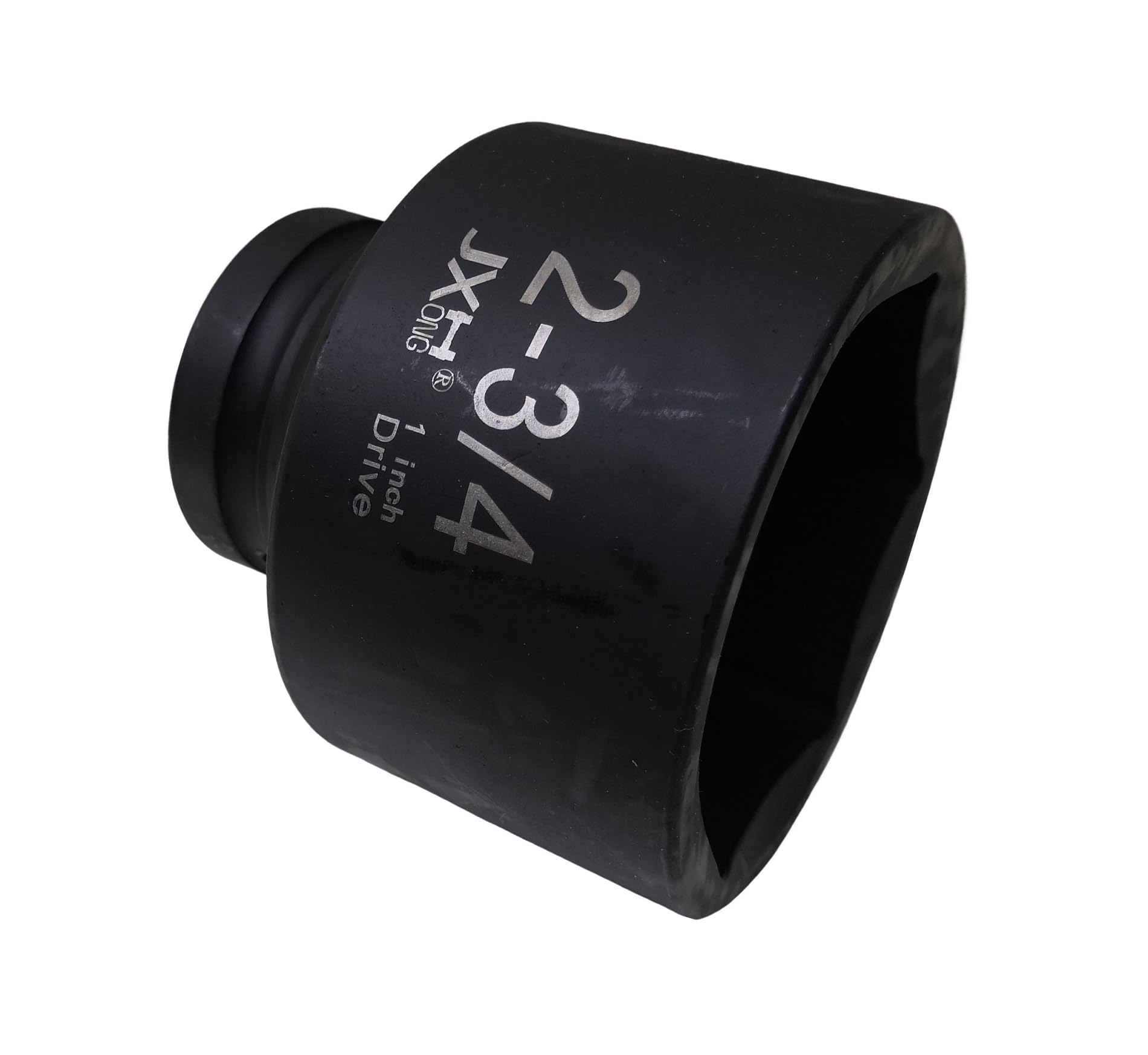 JXHONG 1" Drive 2-3/4" Impact Socket, 6-Point, Heat Treated Cr-V Alloy Steel