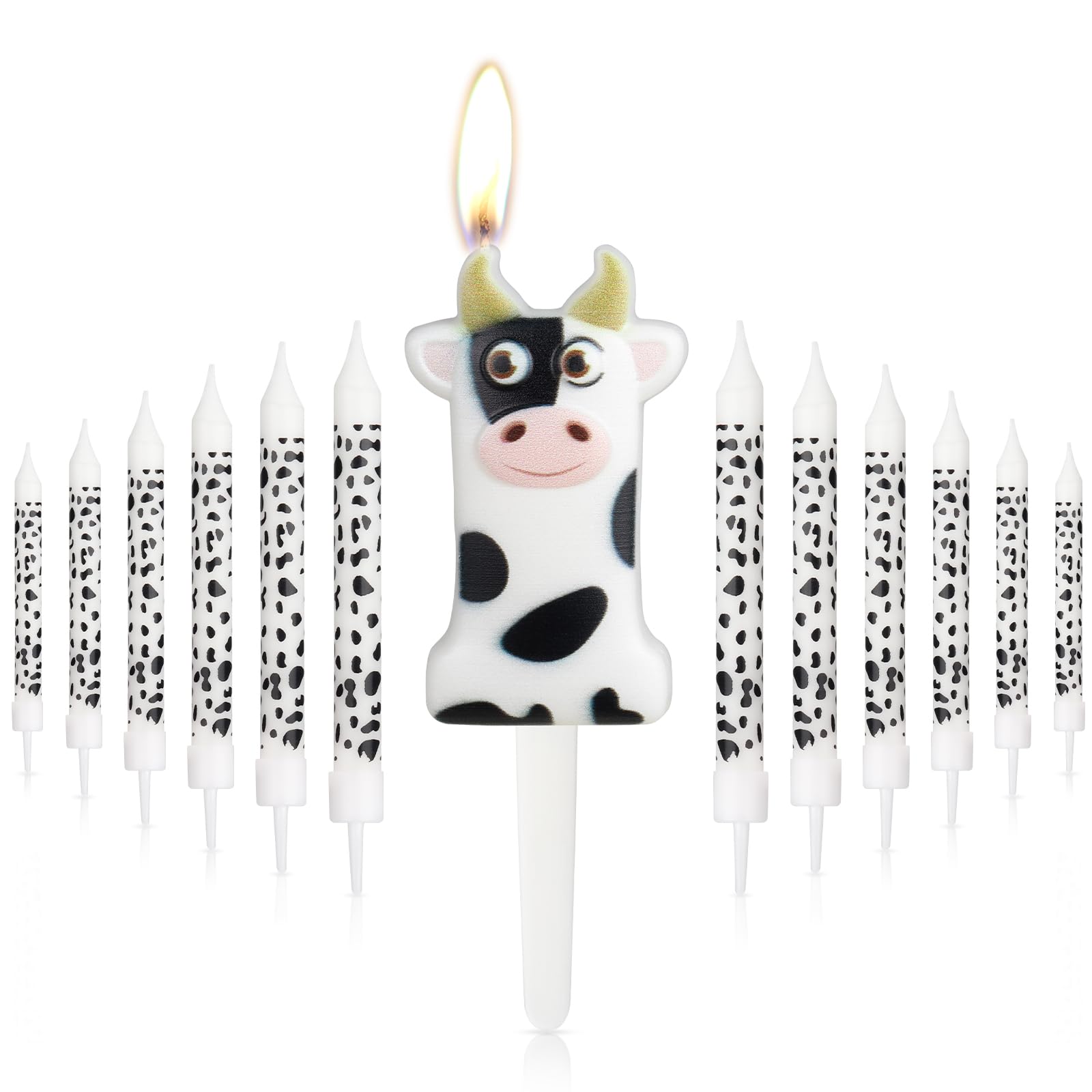 Birthday Number Candles For Cake, Cowboy Number 1 Candle, My First Rodeo Cake Decorations For Boy, Cake Topper Cupcake Topper For Western Birthday Party Decorations Supplies Favors