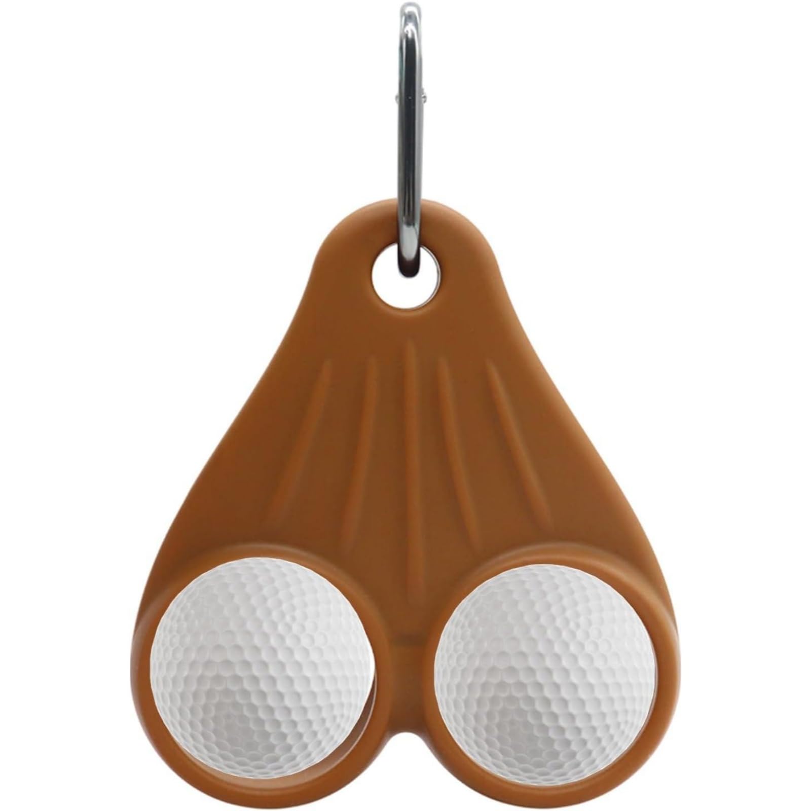 Nebulith Golf Ball Sac Holder,Golf Ball Sack, Funny Design Sports Storage Hook,Funny Naughty Golf Ball Holder and Dispenser,Ball Organizer,for Golfer Lover Men Women Athlete Indoor,Brown