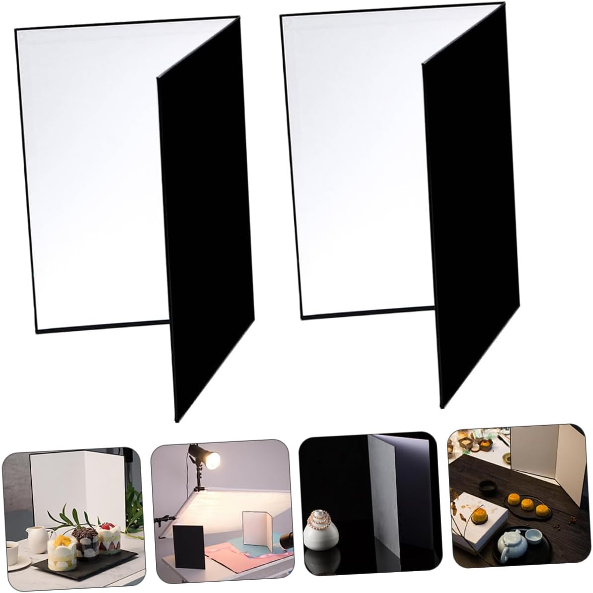 2pcs Foldable Photography Reflector V Shape A4 with Double Sided