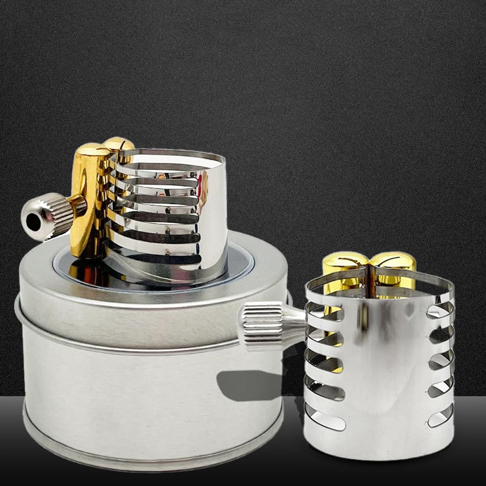 Ligadura para clarinete, 2 unidades, abrazadera de caña de acero inoxidable para boquillas de goma dura, ligadura de metal para boquilla de clarinete, mejora el tono y la estabilidad