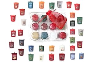 Yankee Candle Fall and Winter Votive Samplers in Storage Container Gift Box