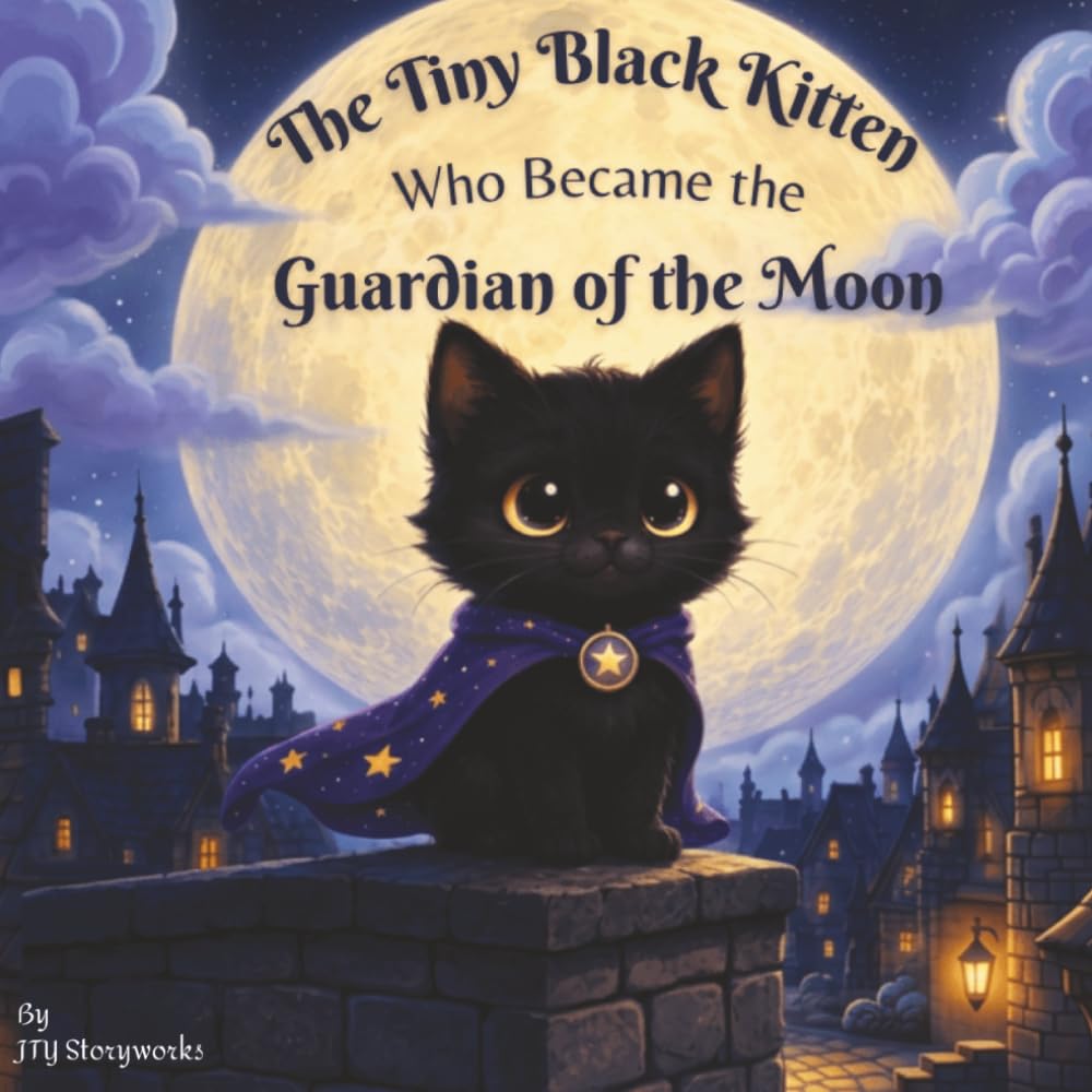 The Tiny Black Kitten who became the Guardian of the Moon: A Whimsical Bedtime Story for Kids Ages 3–7 About Courage, Friendship, and the Magic of the Moon