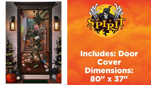 Amazon.com: Spirit Halloween Gremlins Door Cover | Officially