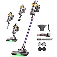 Fitnynxos Aspirapolvere Senza Fili, Aggiornato 580W 45KPA 70Mins Scopa Elettrica Senza