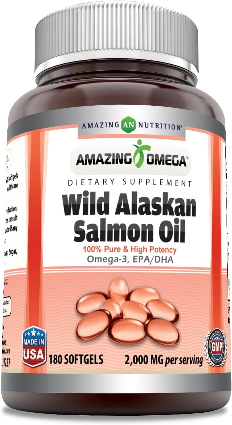 New Chapter Omega3 Complex, Fish Oil Supplement Wild Alaskan Salmon for Heart