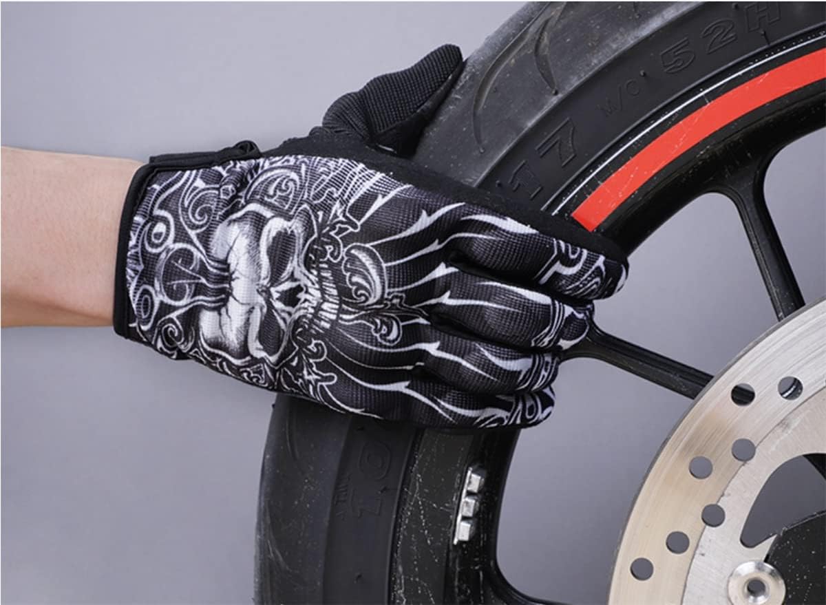 Skull Ghost Touchscreen Compatible Riding MTB Bike Gloves for Running Climbing Riding Biking Outdoor Sports, Gift for Men Women Large image 5 of 7 B0B1M7JWNZ