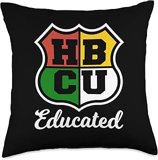 14 HBCU Dorm Room Ideas Full of Culture and Personality 54 HBCU Educated Badge Throw Pillow