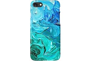 uCOLOR Watercolor Mint Green Floral Case for iPhone 6s 6 iPhone 7/8...