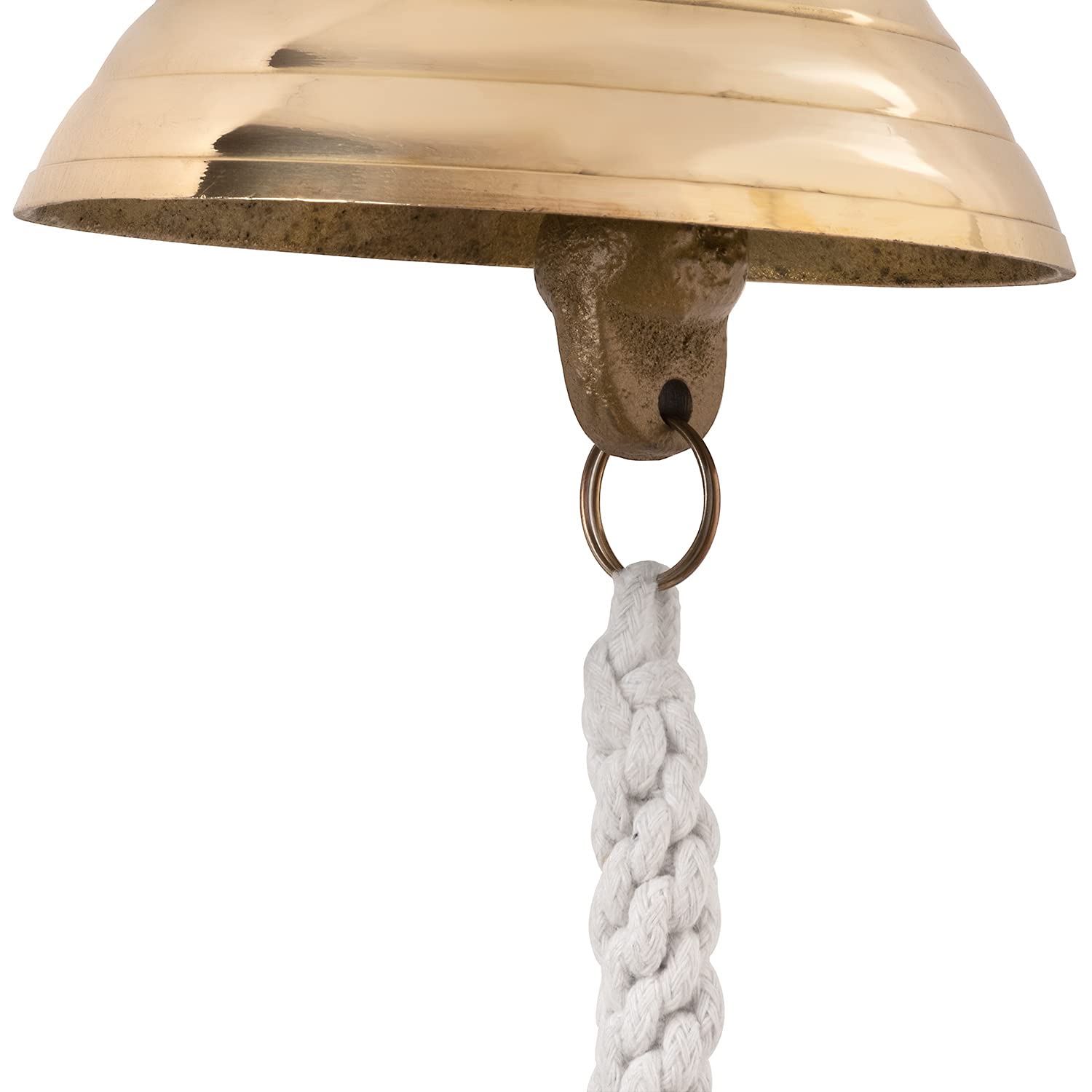 Moritz Nostalgie Schiffsglocke Messing Glocke Anker Befestigung zur Wandmontage Bootsglocke