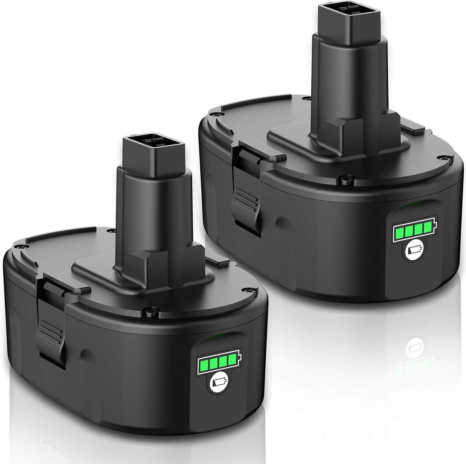 2Pack 8.0Ah Replacement Battery for Dewalt 18V XRP Lithum Battery Compatible with 18 Volt DC9096 DC9098 DC9099 DW9095 DW9096 DW9098 DW9099 DE9039 DE9095 DE9096 DE9098 XRP Cordless Power Tools