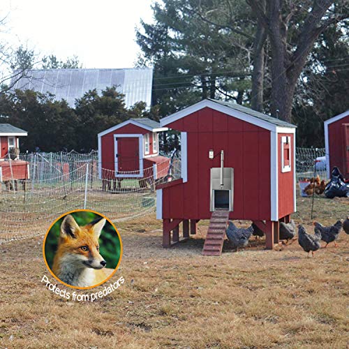 Haoguo Automatic Chicken Coop Door Opener Kit with Programmable Timer Controller, Automatically Open and Close Your Coop Door at The Sunrise and Sunset