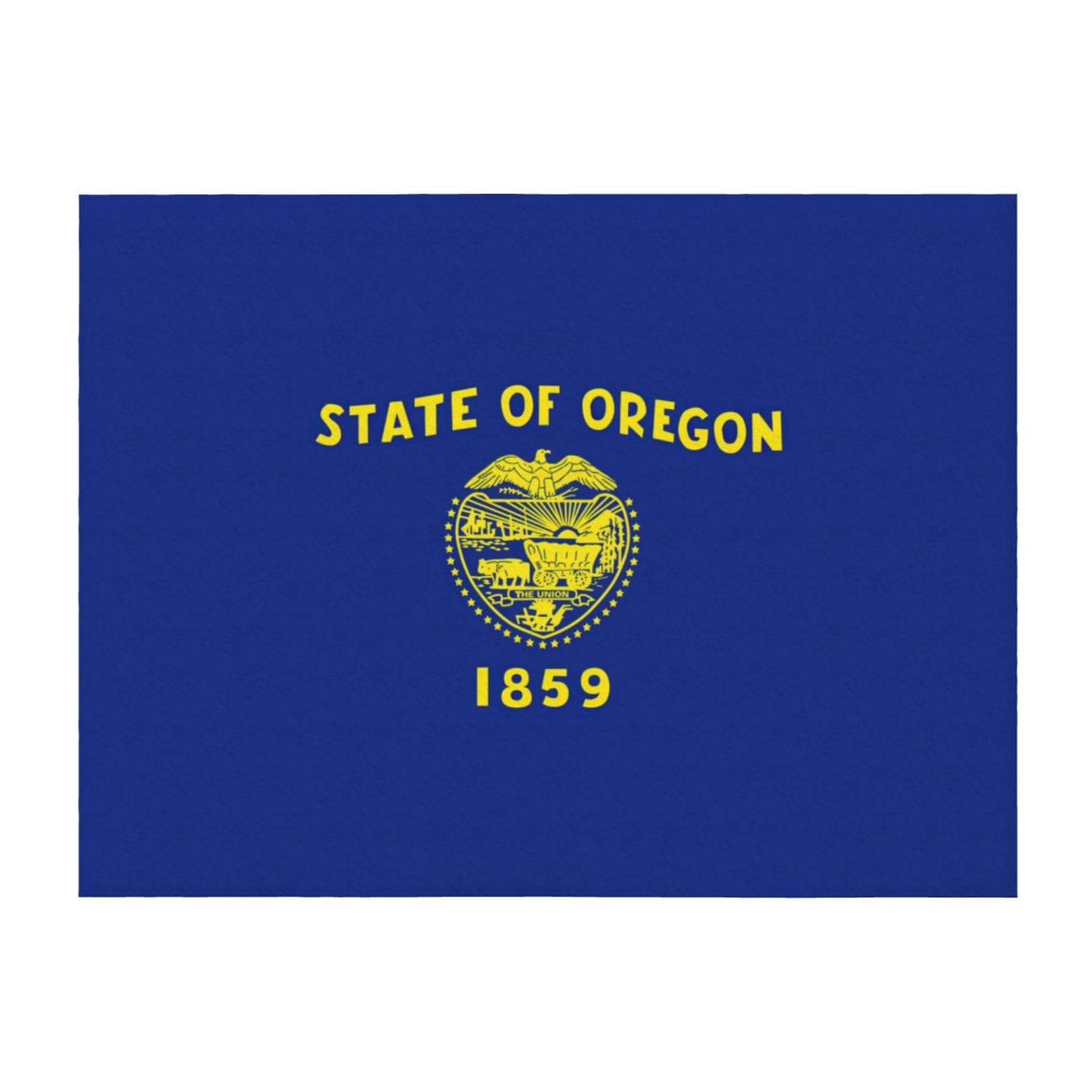 Couverture de lit confortable EdWal microfibre motif Oregon