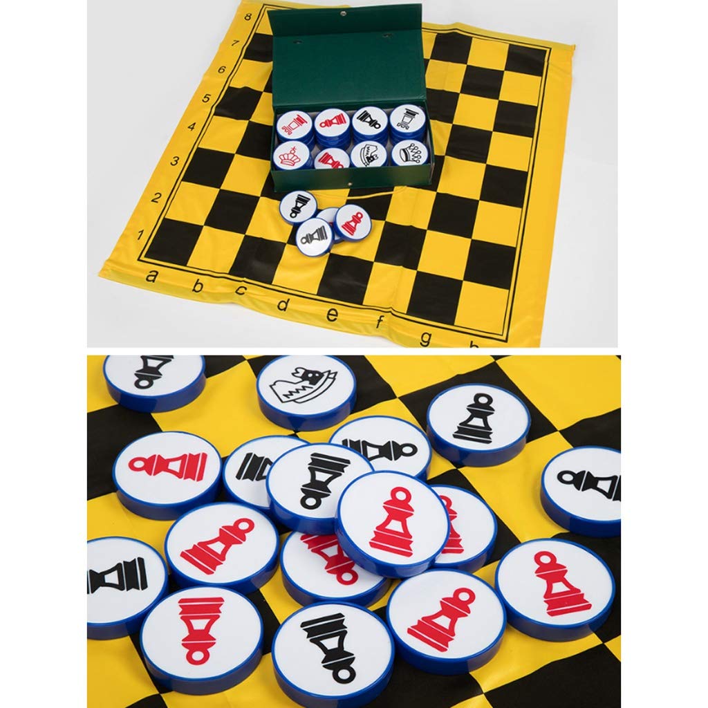 ZAW Schach Tragbares weiches Tuchschach, Schachstück Set Schach, magnetische Unterrichtshilfe Schach-Set, geeignet für den Außenunterricht Chess (Color : Chess Pieces (Box))