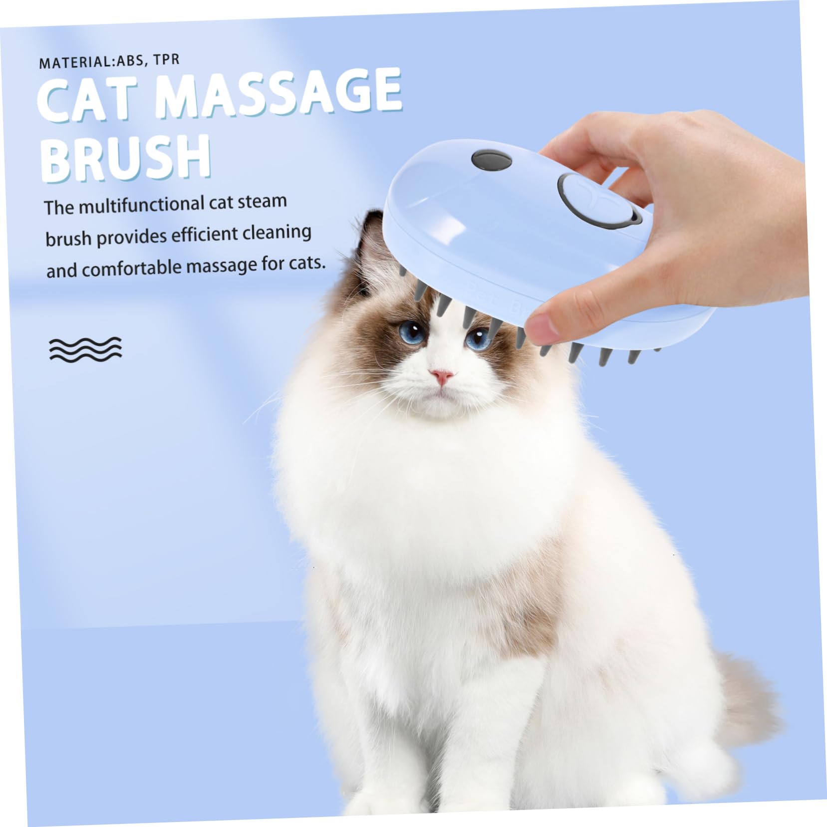 Yardwe 4pièces Brosse à Vapeur Auto-nettoyante Pour Chat Outil De Toilettage Multifonctionnel Avec De Massage Pour Éliminer Poils Emmêlés Et -poils Convient Aux Et Petits Animaux