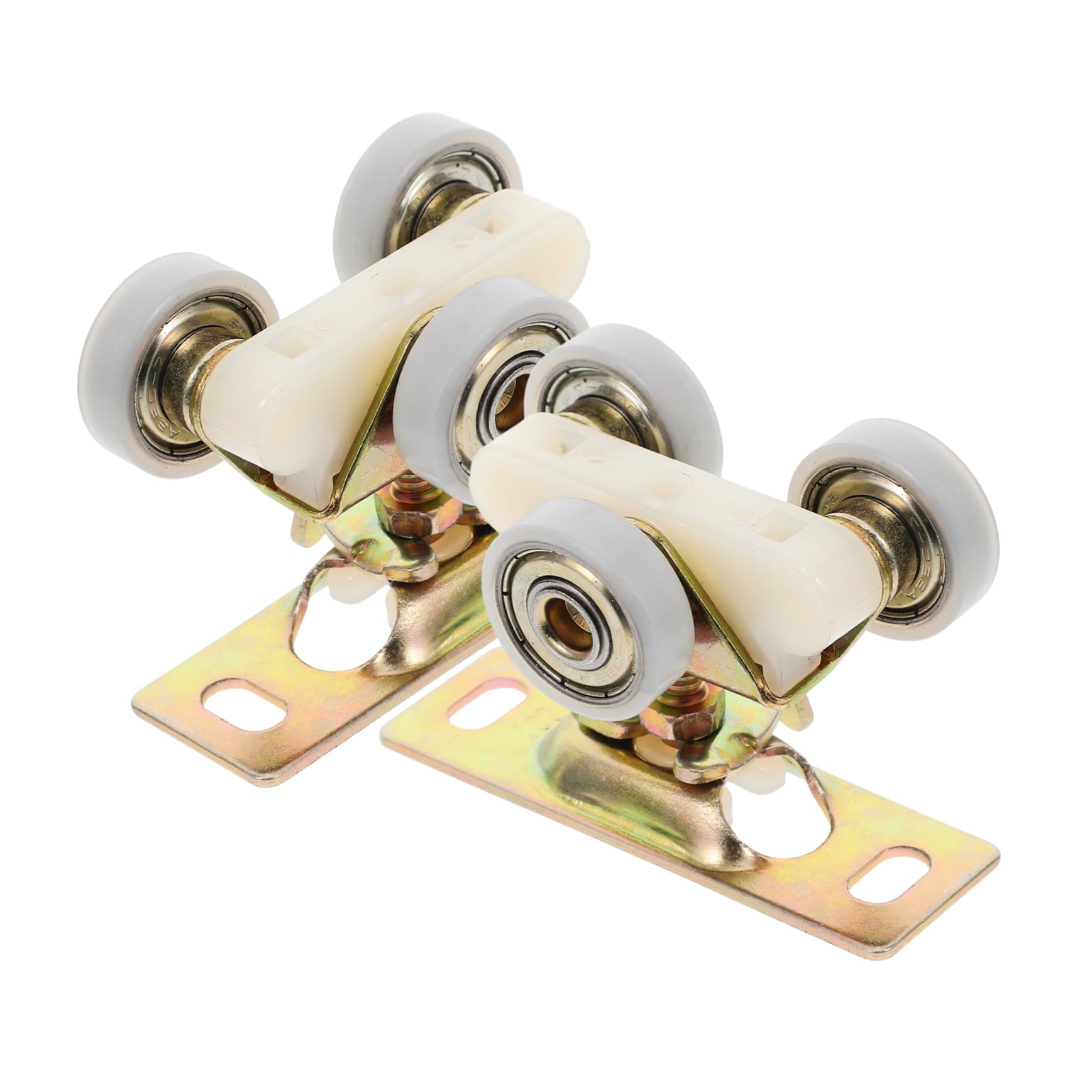 DOITOOL Lot De 2 Rouleaux De Porte De Fenêtre Et De Remplacement De 3 Roues Solide Et Précis 2 Pièces X 2
