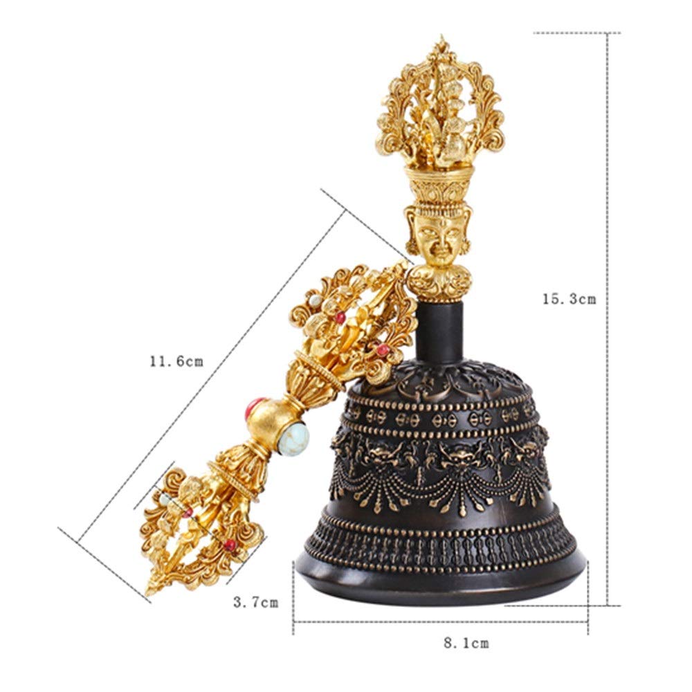 Amazon｜金剛鈴 大型(高さ15.3cm×口径8.1cm)仏教ベル 鈴 ハンドベル