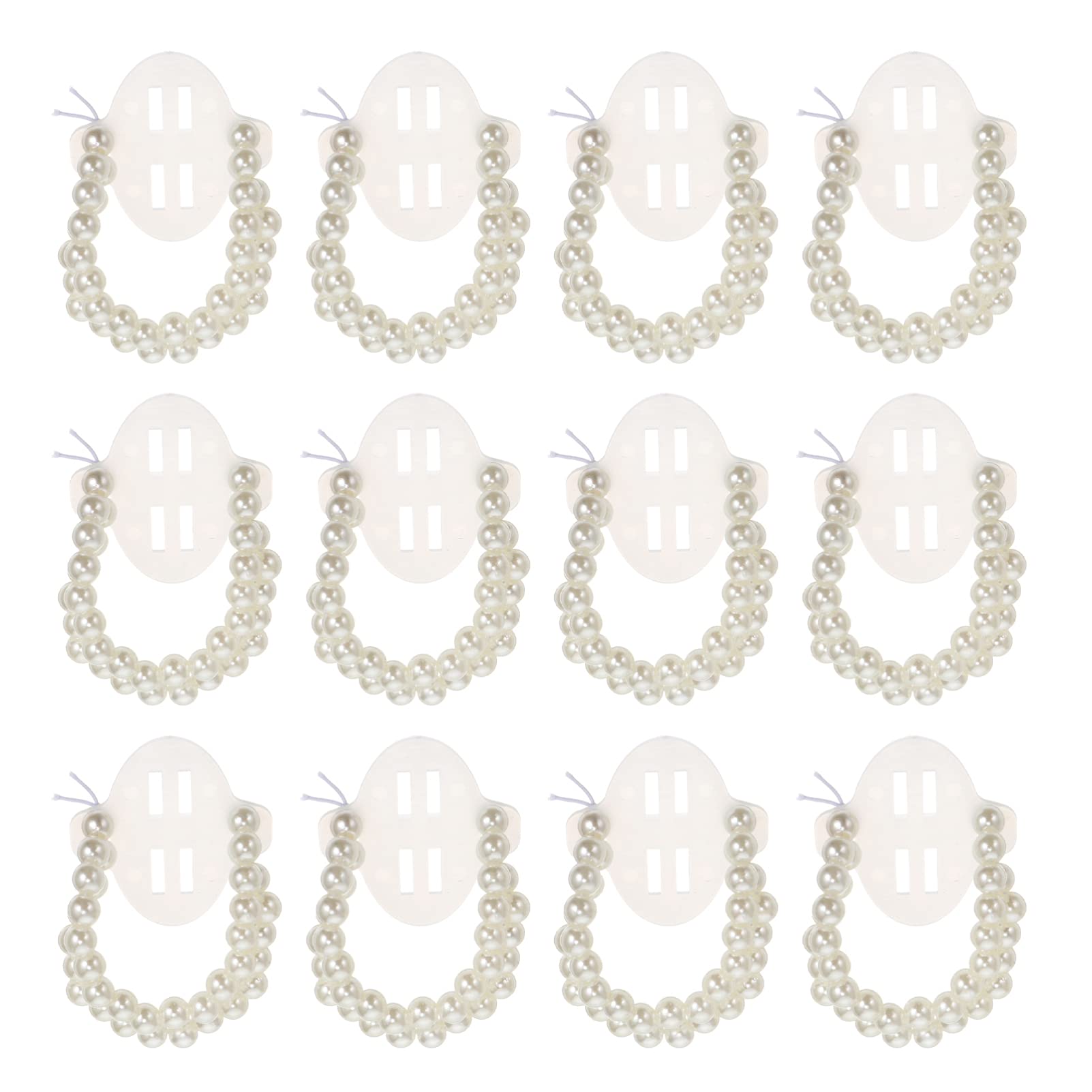 MRKU Handgelenkblume, 12 Stück Brautarmbandperlen, Abschlussball-Handband, Hochzeitsarmbandblume, Perle, elastisches Armband, elastisches Perlenband, Perle, selbstgemacht, Einheitsgröße, Achat