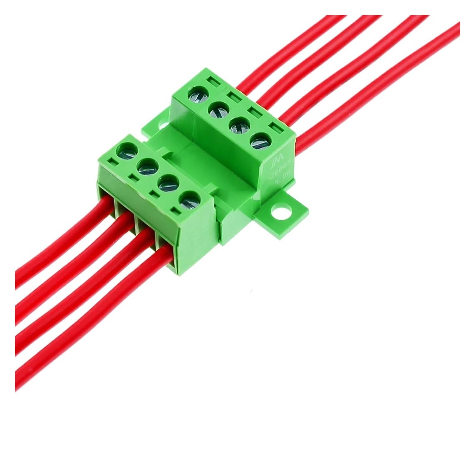 1Set Lötfreier Docking-Anschluss Typ 5.08MM Schraubklemme Typ 2edg grüne Klemmleiste