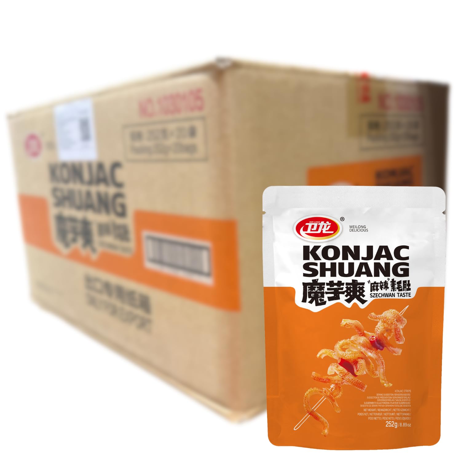 WEILONG - Konjac Shuang sabor Szechuan - Multipack (20 X 252 G)
