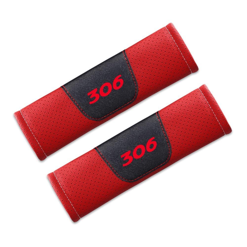 2 Coussins Ceinture Sécurité Pour Peugeot 306 – Confort, Antidérapants, Amovibles – Protection épaules