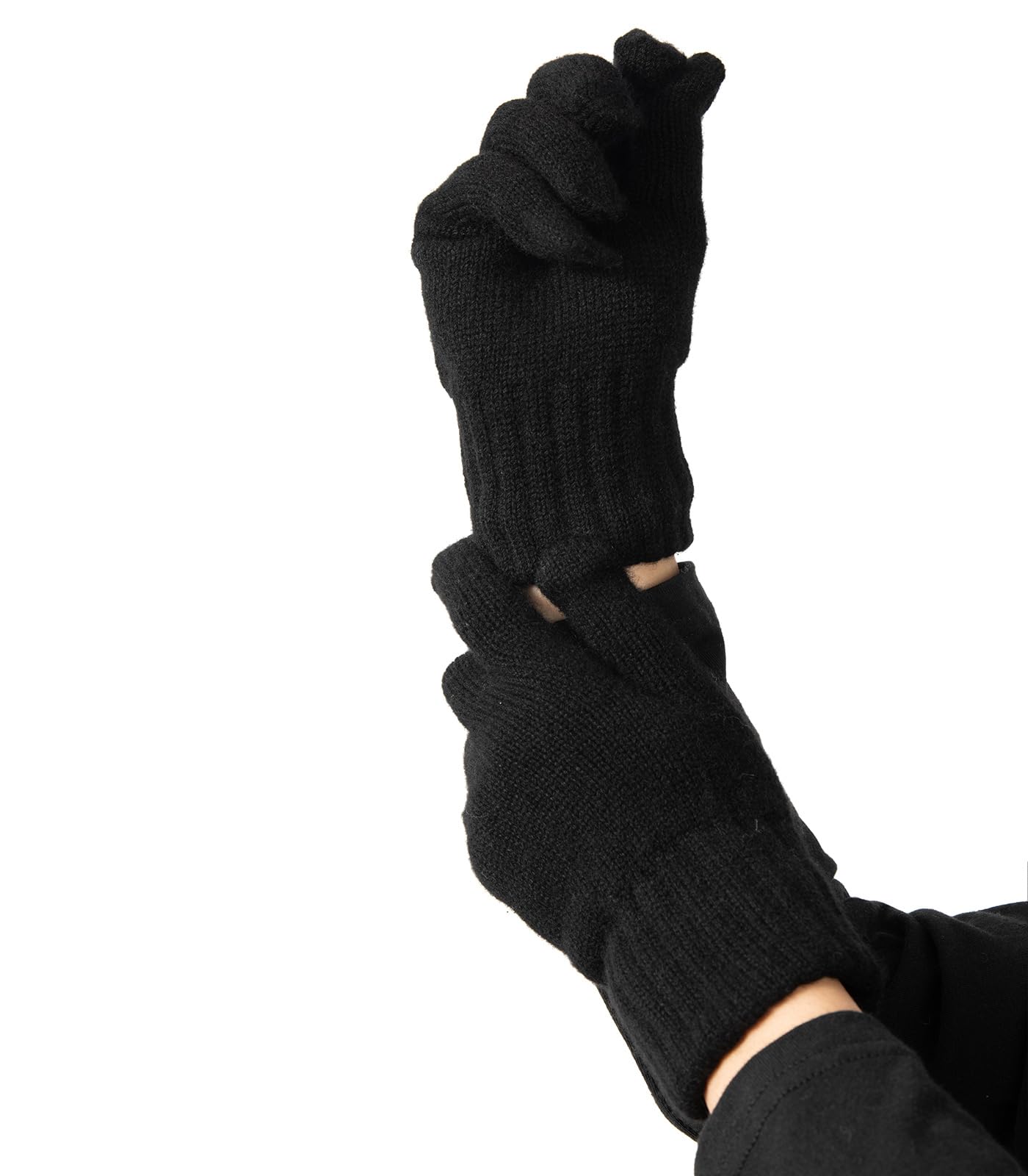 Guanti 100% Cashmere per le Donne, Guanti in Maglia Jersey ultra Morbidi da Donna in Puro Cashmere per l'inverno