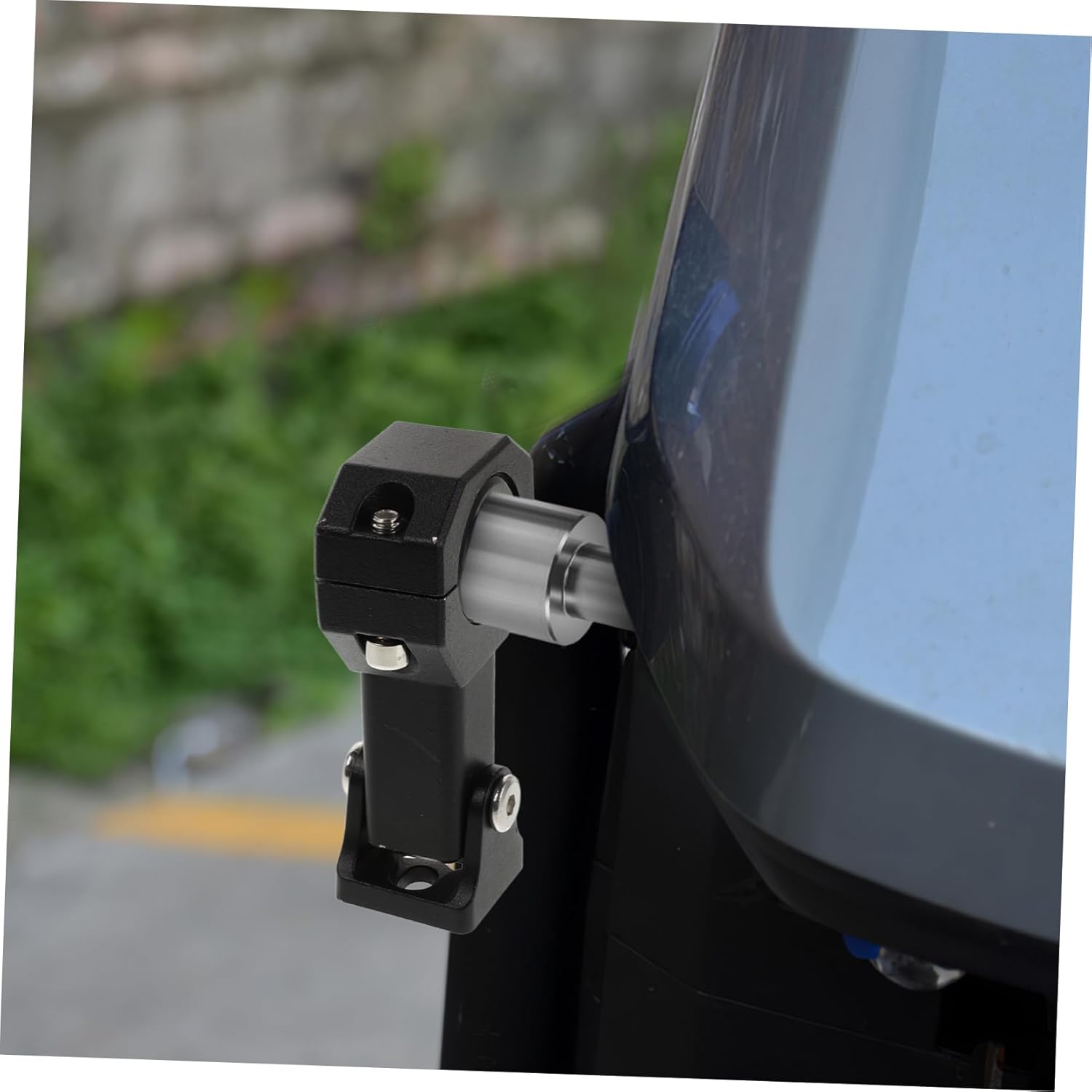 2pcs Adjustable Motorcycle Light Bracket Extension for Rearview Mirrors Fit Fog Light Holder for and Electric Scooters Black Design