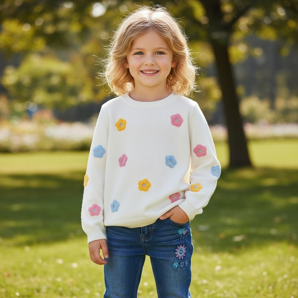 Peacolate 18M-7T Toddler Big Girls Pants Clothing Set 2pcs Cotton top and Jeans