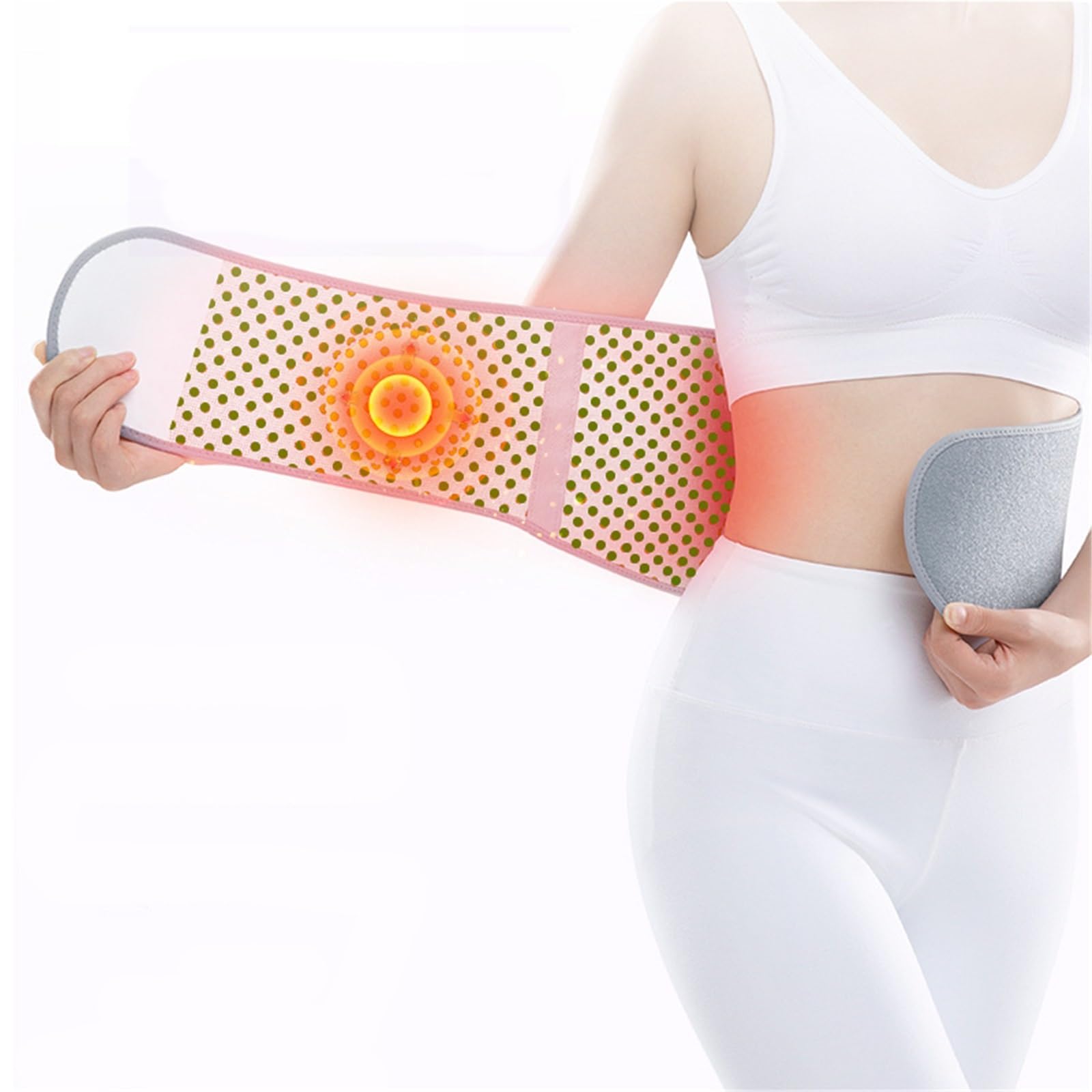 NierenwäRmer 2 stücke Thermische Taille Unterstützung Gürtel Lenden Unterstützung Wrap Unteren Rücken Klammer Dünne Weiche Nieren Binder Bund for Winter Warm Winter NierenwäRmer