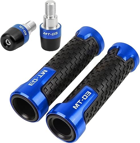 Miniatura 6 de Extremos de barra de mano de motocicleta con contrapeso para MT-03 MT 03 2006-2019 2018 MT03 Agarraderas Tapa de enchufe de equilibrio