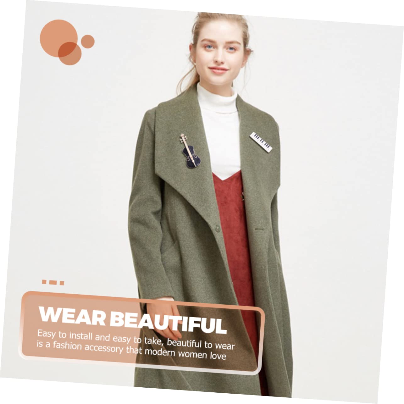 FRCOLOR Spilla Musicale Per Abbigliamento Violino Per Musicisti Accessori Per Bavero E Cravatta Per Amanti Della