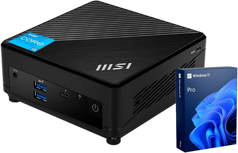 Cubi 5 Professional Mini Desktop, procesador Intel de 6 núcleos, 16 GB de RAM, SSD de 256 GB, compatible con 3 monitores 4K, Thunderbolt 4, HDMI, DP, Wi-Fi 6, Windows 11 Pro, multitarea perfecta en el trabajo/hogar