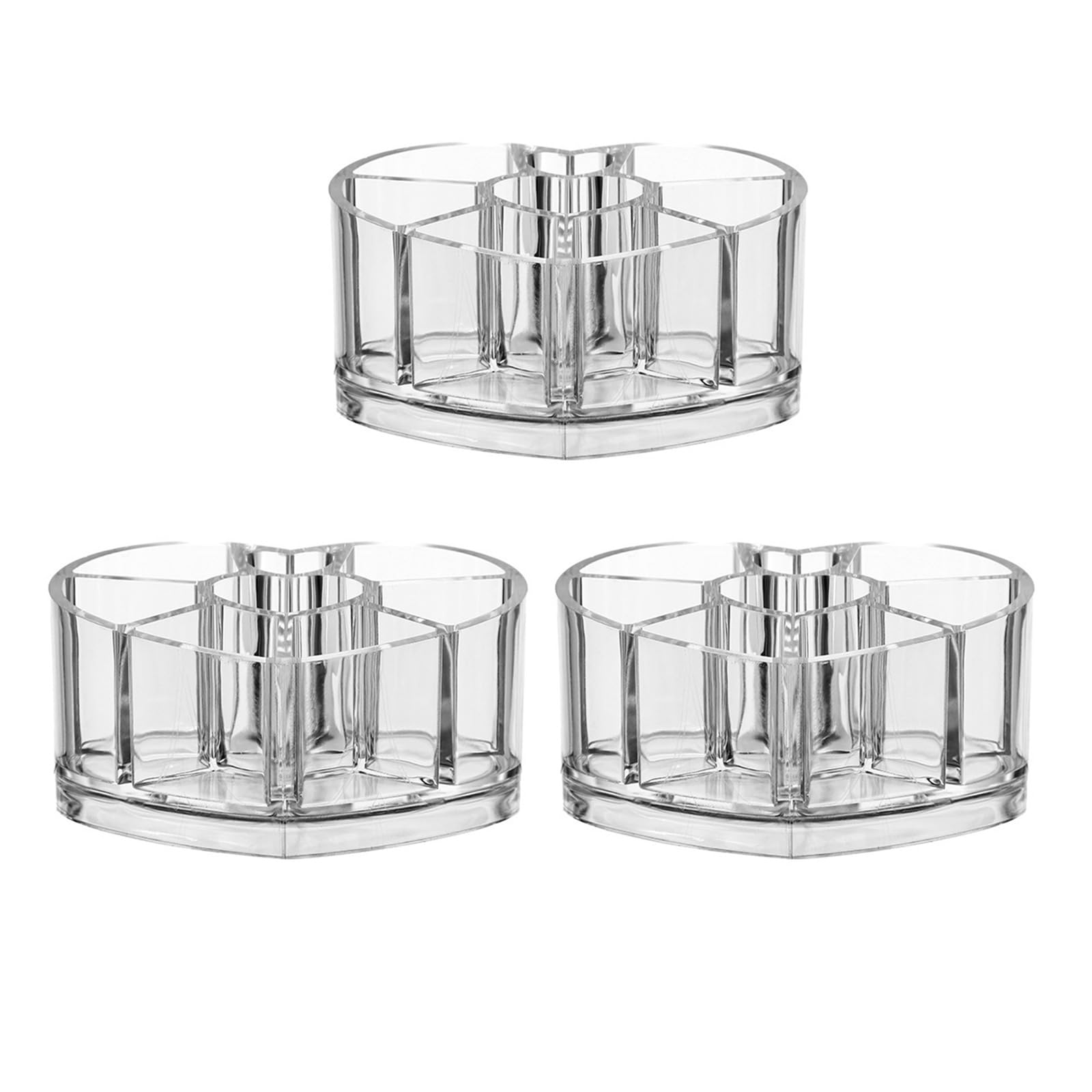 HDOYTXXM Vanity Organizers for Cosmetics Stationery Heart Shape Storage Container Lipsticks Display Holders Bathroom Desktop Heart Shape Makeup Storage