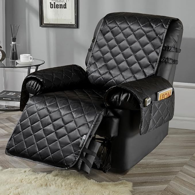 STONECREST Cooling Recliner Chair Cover Silky Satin