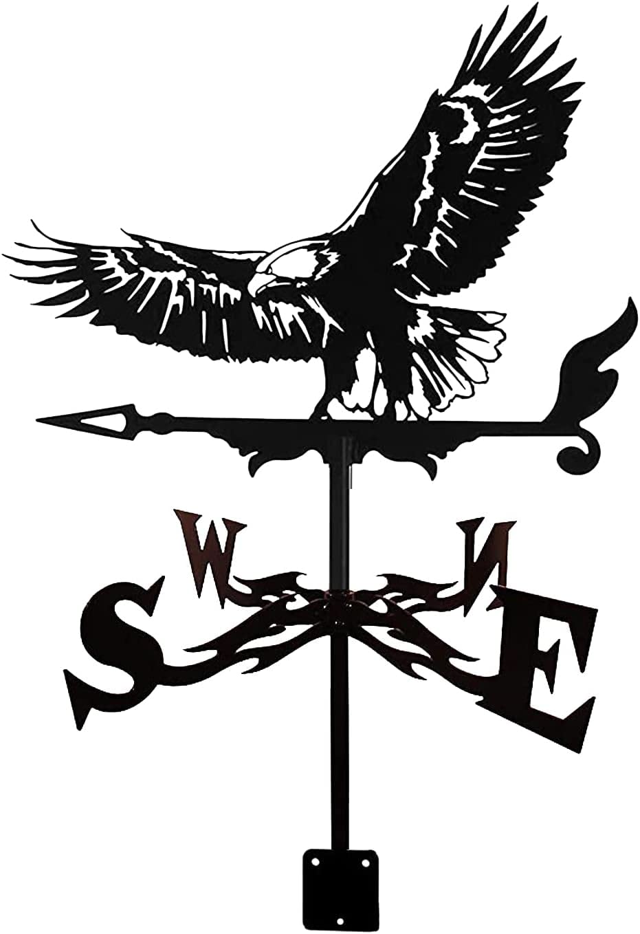 WIQUYBML Wind Direction Indicator,Weather vanes, Weathercock Indicator Retro Scene Garden Weather Vane Measuring Tools -Eagle