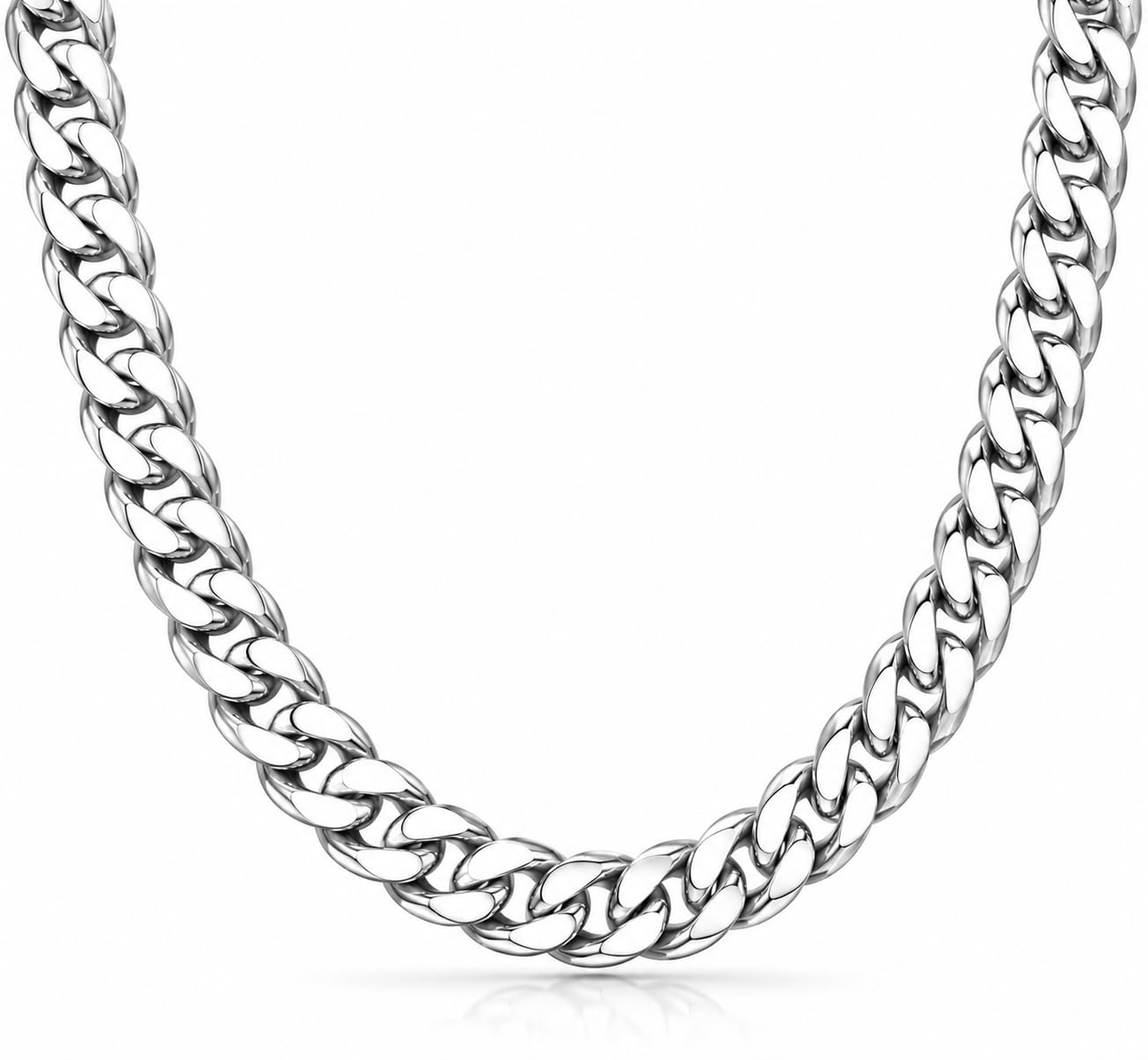 Batulii's online fashion Men's Cuban Chain Necklace | 24-Inch Metal Classic Curb Link Design | Stylish Metal Chain for Men & Boys | Fashion Jewelry Gift for Husband, Boyfriend-image-13