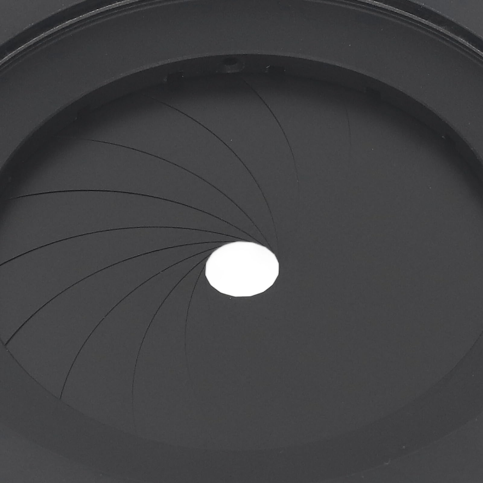 Asixxsix Diafragma de Iris Ajustable, Apertura óptica de Aleación de Aluminio de 2-50 Mm con Mecanismo de 11 Hojas para Plataformas ópticas de Cámaras de Microscopios