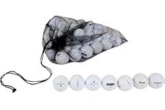 Clean Green Golf Balls - 48 Recycled Used Golf Balls in Good Condition - Great for Practice - Includes Reusable Mesh Carrying Bag