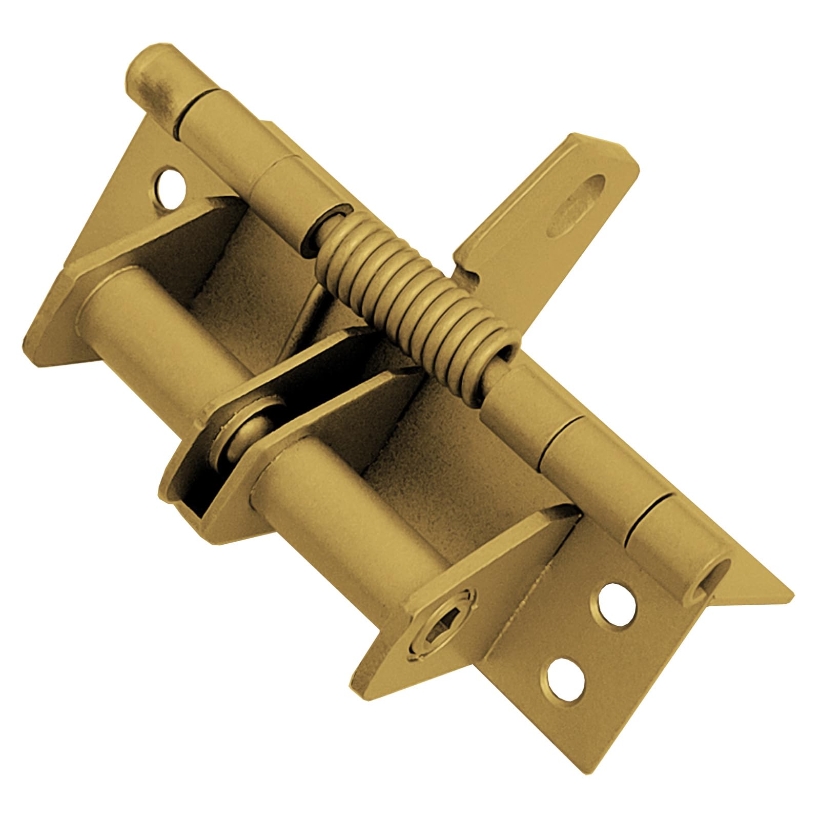 4 Pack 10cm Self-Closing Door Hinges, 4" Spring Interior Residential Hardware (Bronze) - Image 4